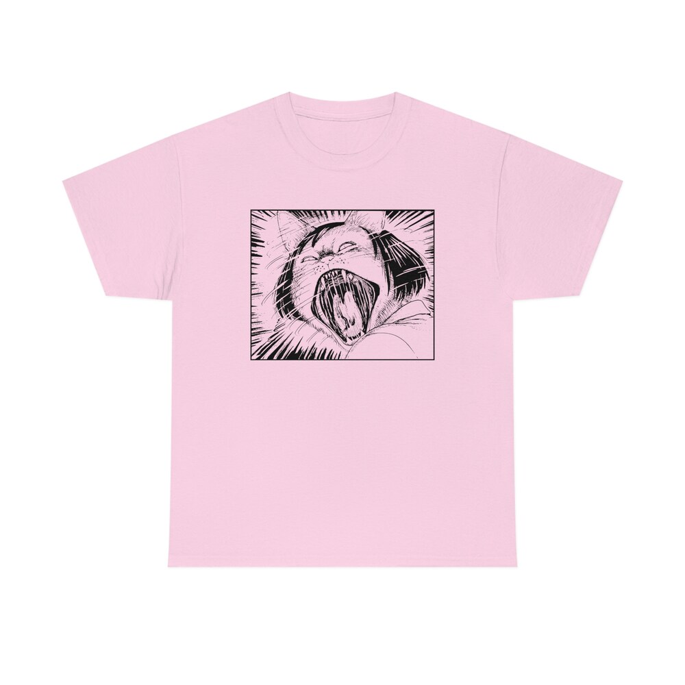 Horror Manga Cat T-Shirt: Creepy Gothic Unisex Tee - Image 2