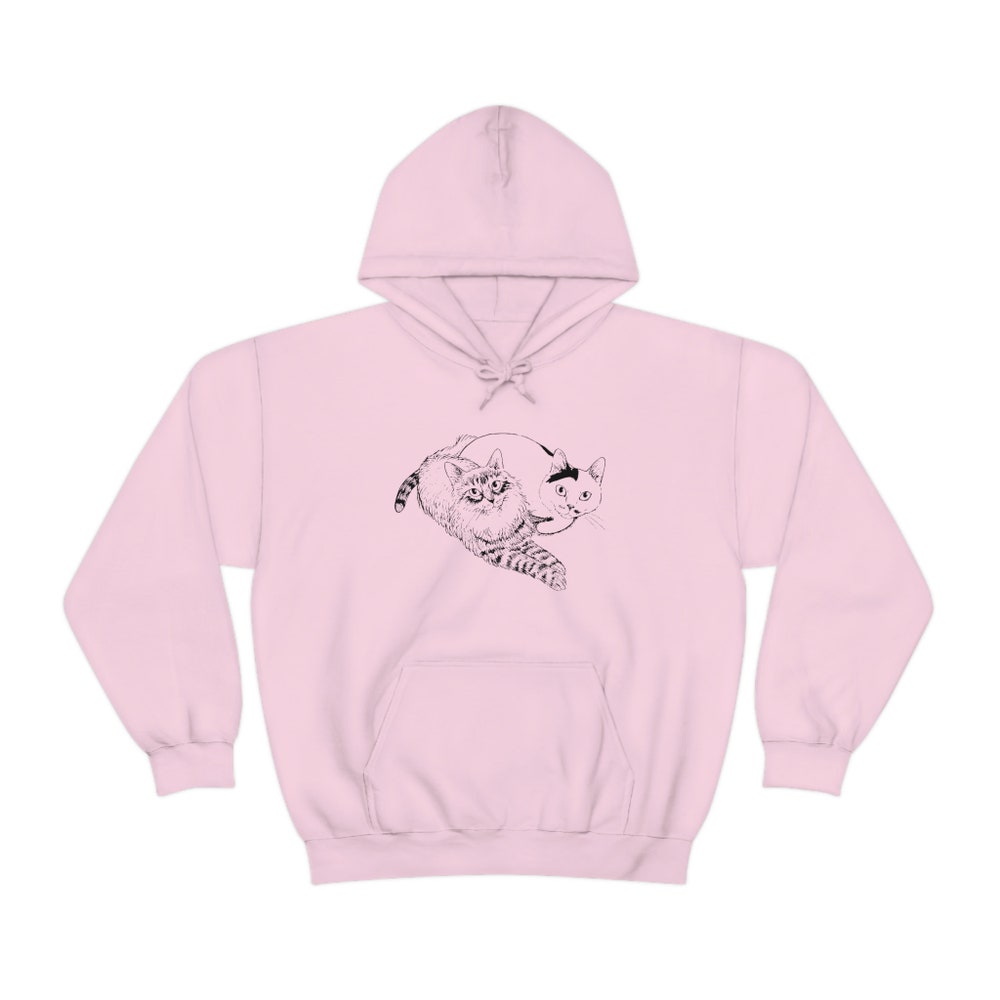 Unisex Horror Manga Cat Diary Hoodie: Creepy Manga Hoodie