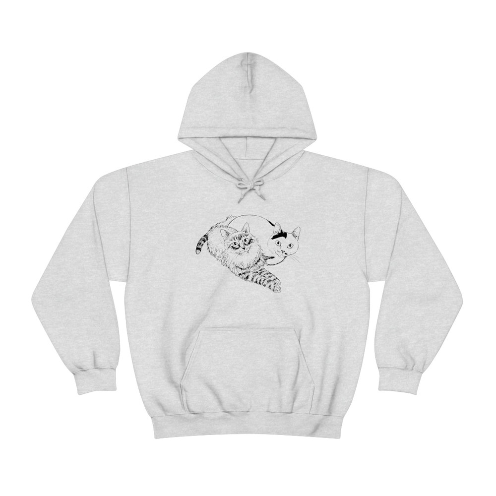 Unisex Horror Manga Cat Diary Hoodie: Creepy Manga Hoodie - Image 4