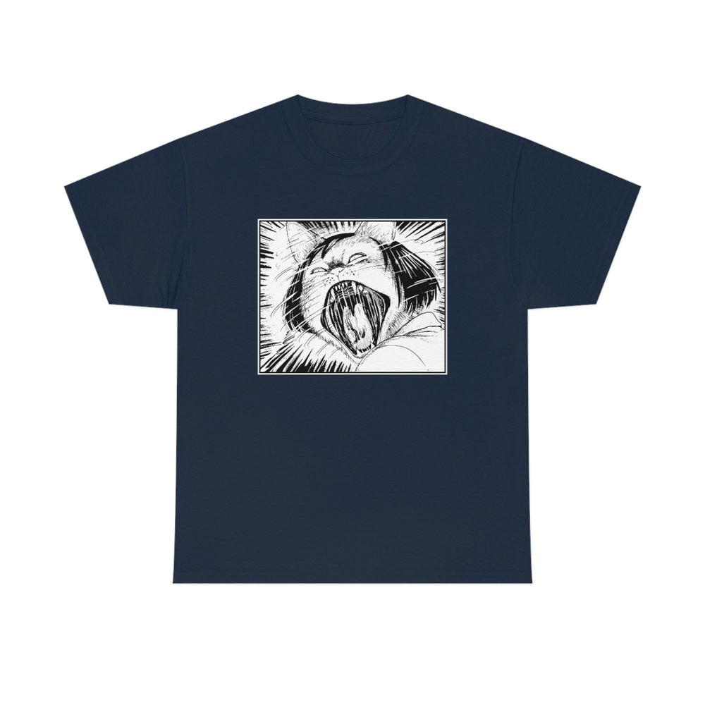 Horror Manga Cat T-Shirt: Creepy Gothic Unisex Tee - Image 4