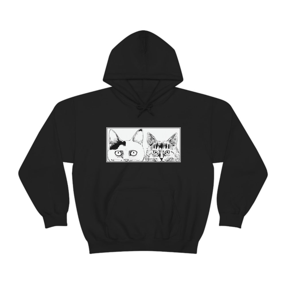 Unisex Manga Cats Hoodie: Creepy Witch Style - Image 4