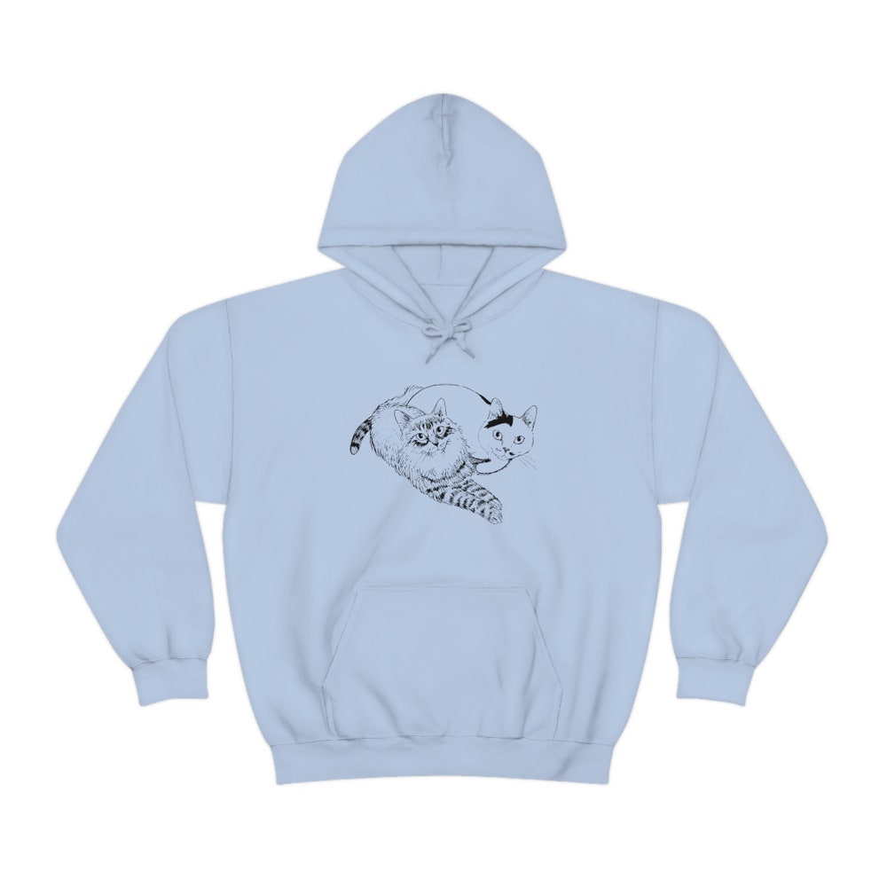 Unisex Horror Manga Cat Diary Hoodie: Creepy Manga Hoodie - Image 2