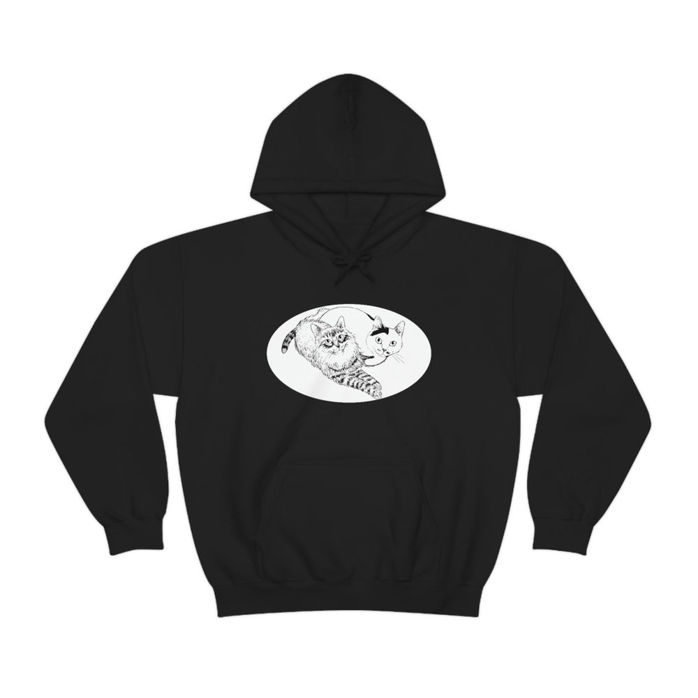 Unisex Horror Manga Cat Diary Hoodie: Creepy Manga Hoodie - Image 3