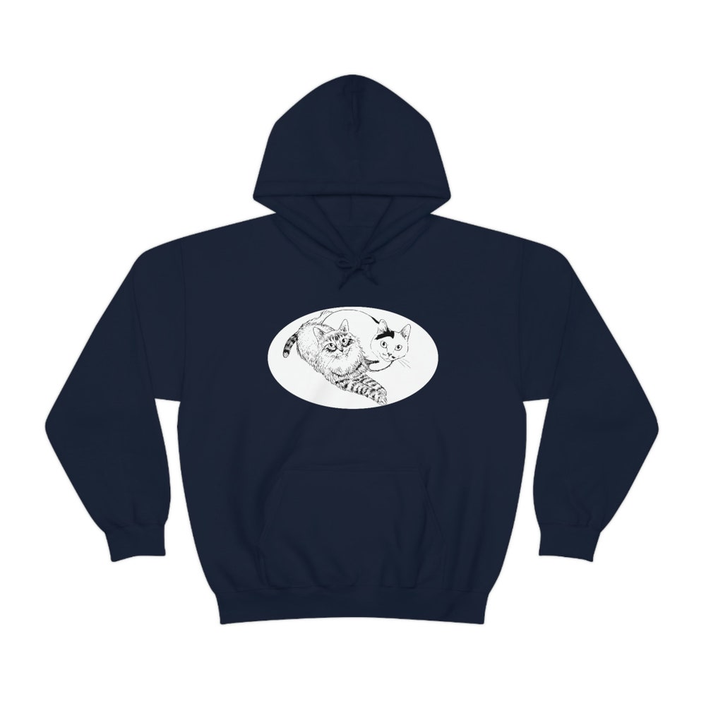Unisex Horror Manga Cat Diary Hoodie: Creepy Manga Hoodie - Image 5