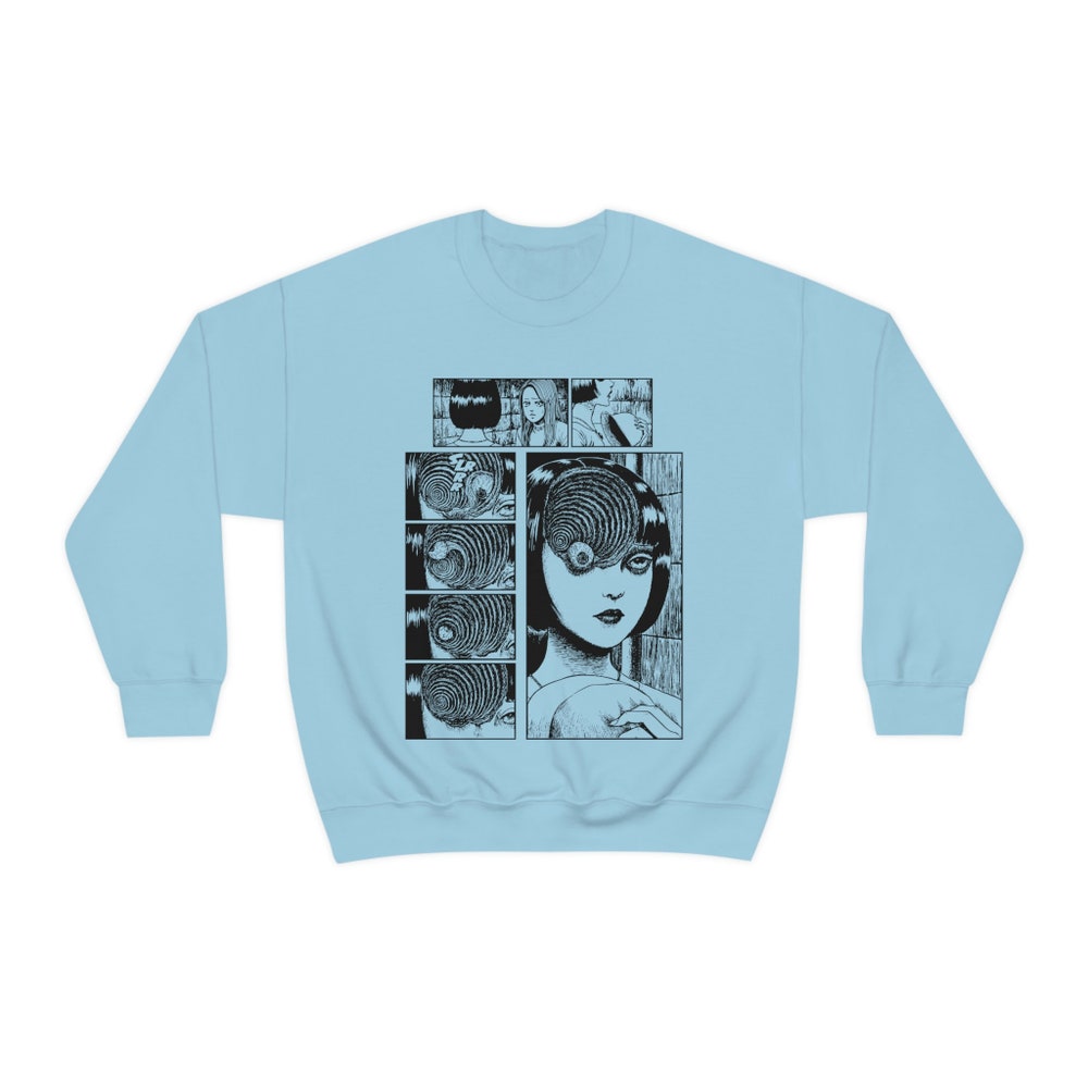 Unisex Horror Manga Sweatshirt: Creepy Anime Gothic Style - Image 2