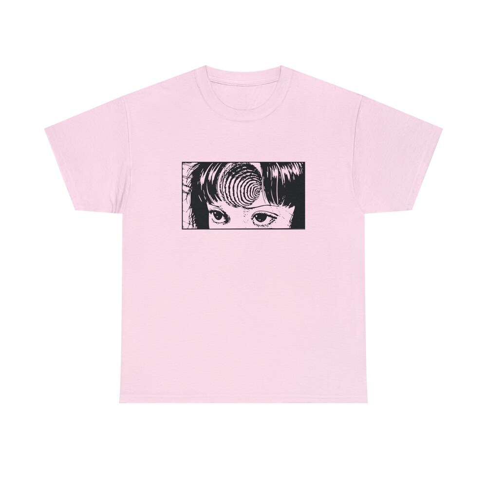 Creepy Girl Eyes, Spiral Horror Manga Shirt Horror Lovers Manga Unisex T-Shirt - Image 3