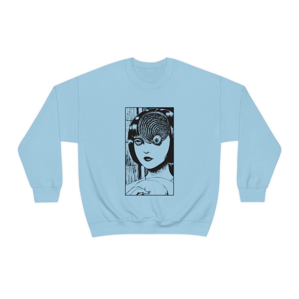 Horror Manga Girl Sweatshirt: Unisex Graphic Pullover - Image 4