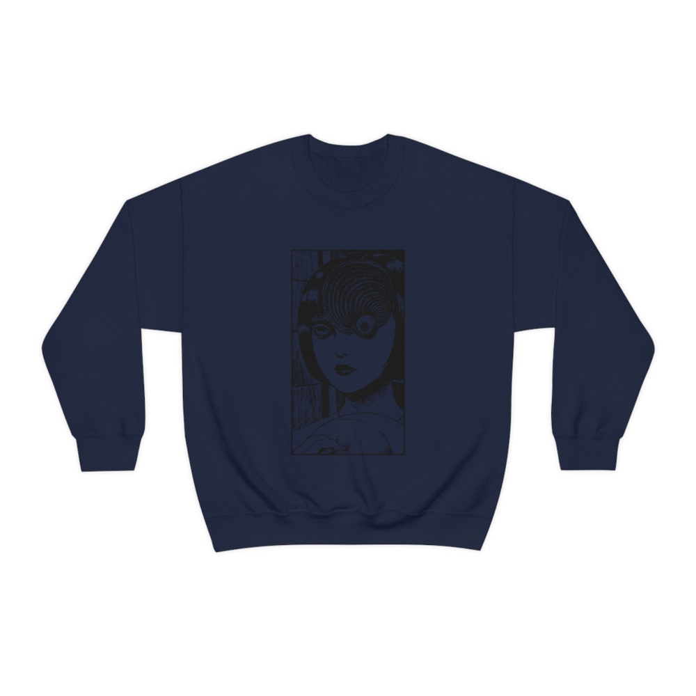 Horror Manga Girl Sweatshirt: Unisex Graphic Pullover - Image 5