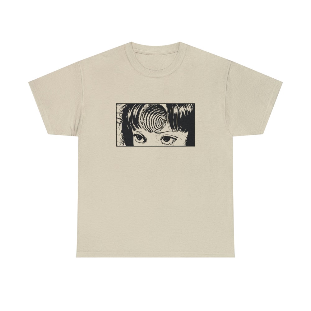 Creepy Girl Eyes, Spiral Horror Manga Shirt Horror Lovers Manga Unisex T-Shirt - Image 5