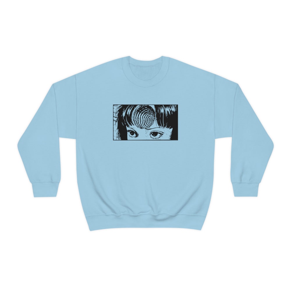 Spiral Horror Manga Sweatshirt: Creepy Girl Unisex Manga Lover Gift - Image 4