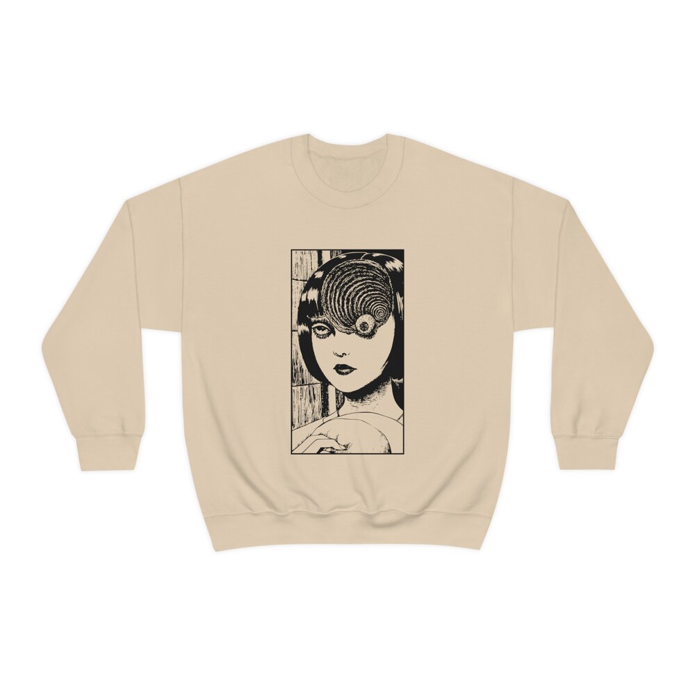 Horror Manga Girl Sweatshirt: Unisex Graphic Pullover