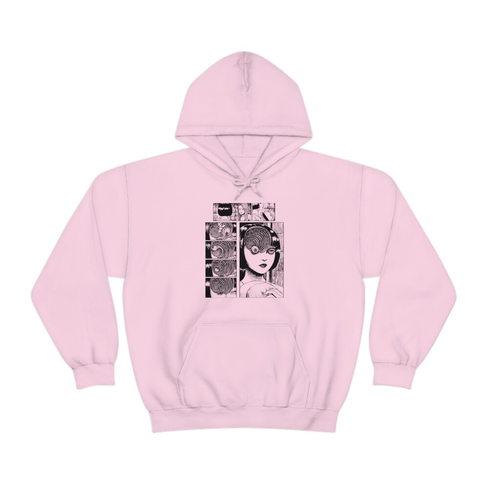 Creepy Girl Horror Manga Hoodie - Dark Anime Gothic Style