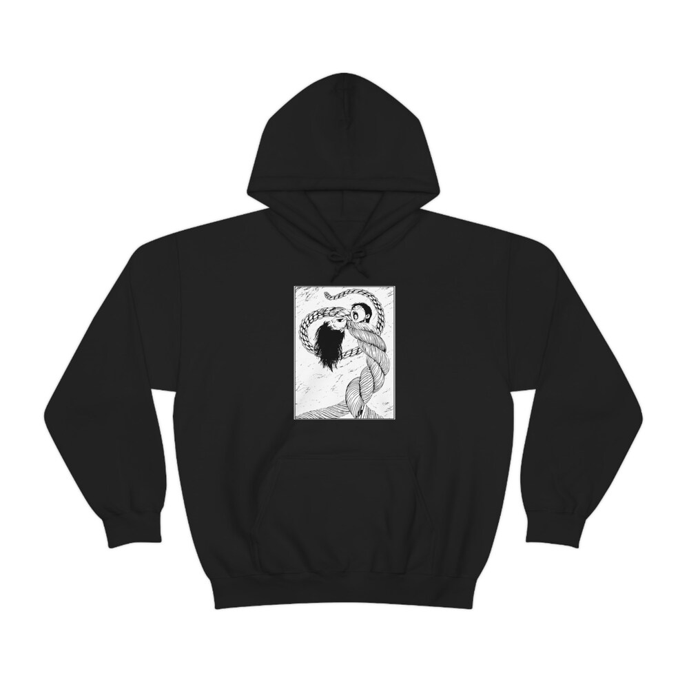Horror Manga Couple Hoodie: Dark Gothic Anime Sweatshirt - Image 3