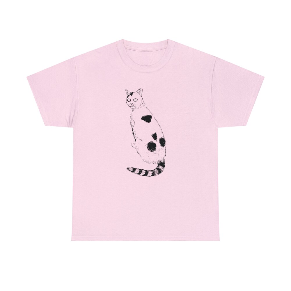 Horror Manga Cats T-shirt, Yon And Muu, Lovely Manga Cat T-Shirt - Image 3