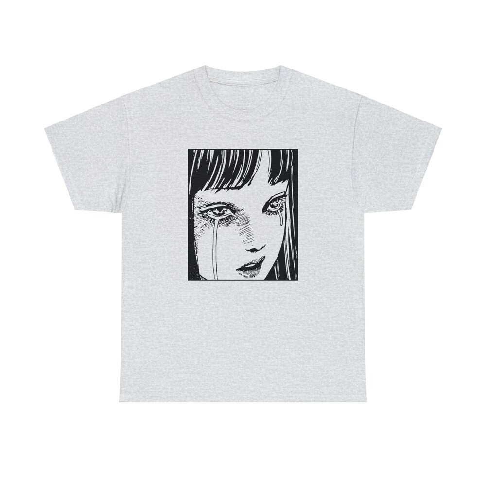 Horror Manga Girl Tears Shirt: Creepy Gothic Eyes - Image 3