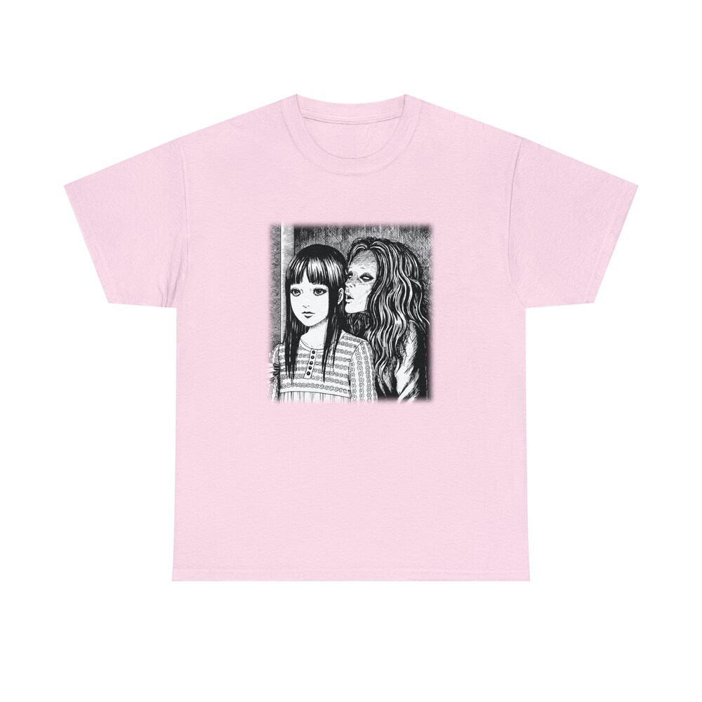 Creepy Manga Girl Shirt: Gothic Horror Tee - Image 4