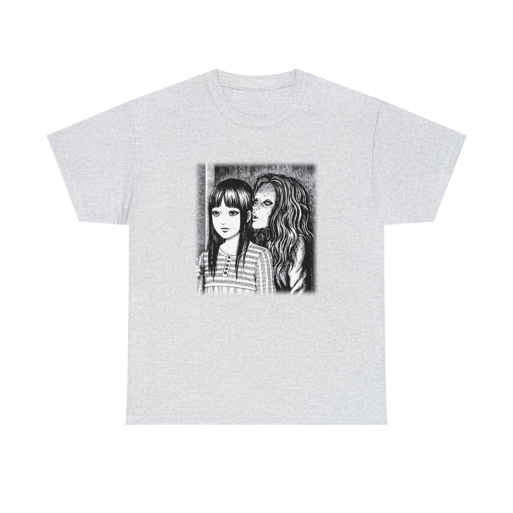 Creepy Manga Girl Shirt: Gothic Horror Tee