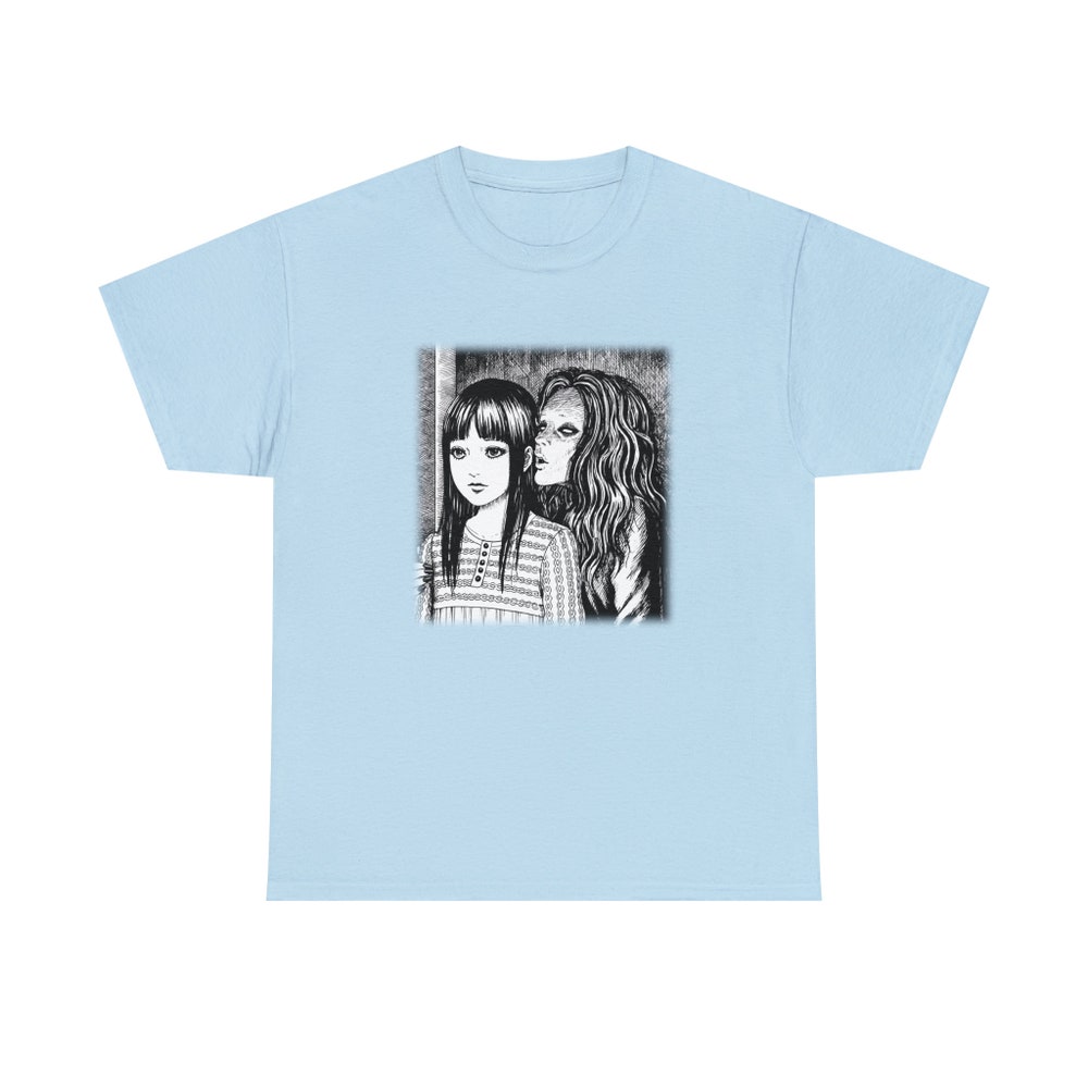 Creepy Manga Girl Shirt: Gothic Horror Tee - Image 5