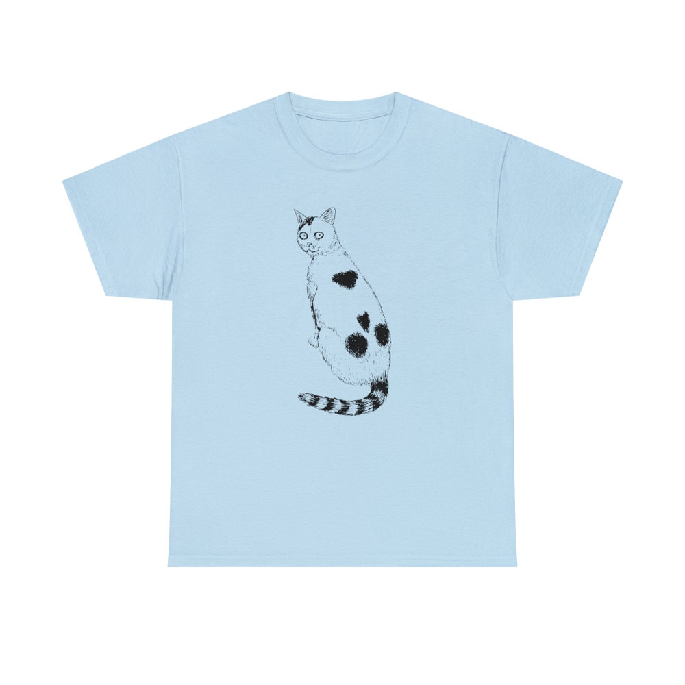 Horror Manga Cats T-shirt, Yon And Muu, Lovely Manga Cat T-Shirt - Image 4