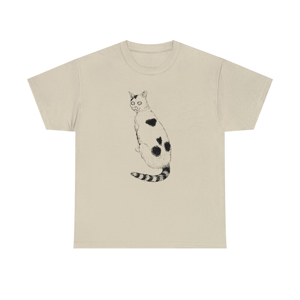 Horror Manga Cats T-shirt, Yon And Muu, Lovely Manga Cat T-Shirt - Image 6