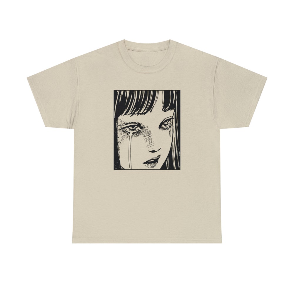 Horror Manga Girl Tears Shirt: Creepy Gothic Eyes - Image 5