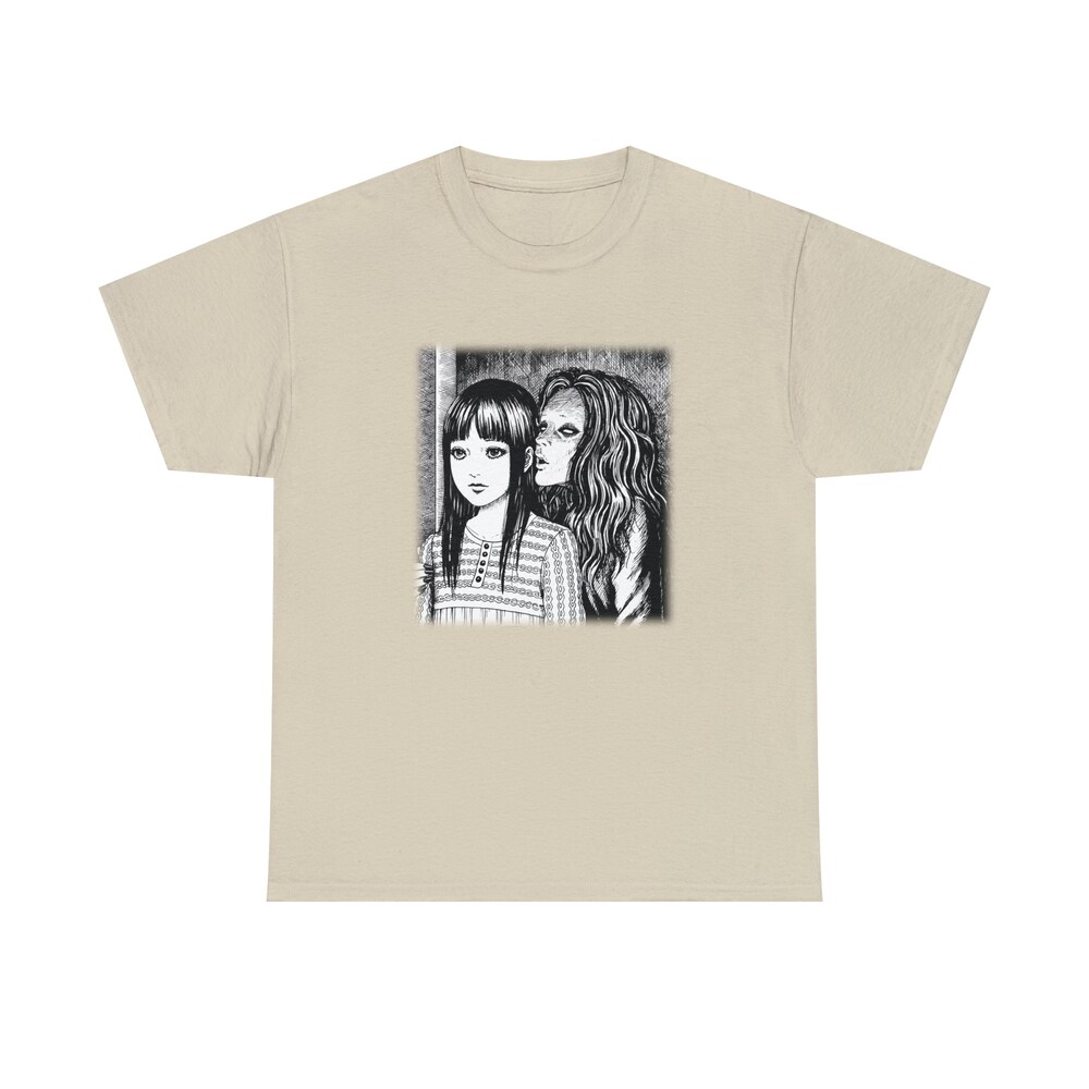 Creepy Manga Girl Shirt: Gothic Horror Tee - Image 7