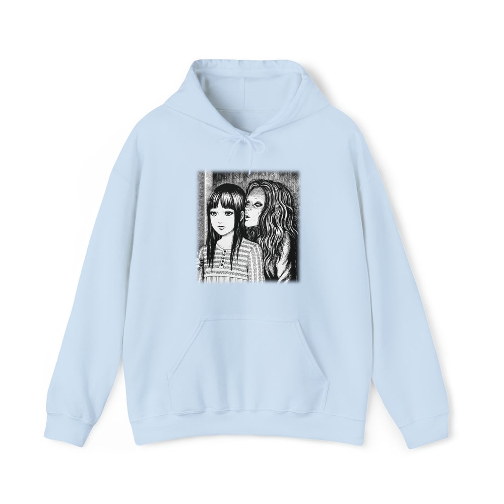 Creepy Manga Girl Hoodie: Gothic Horror Witch - Image 3
