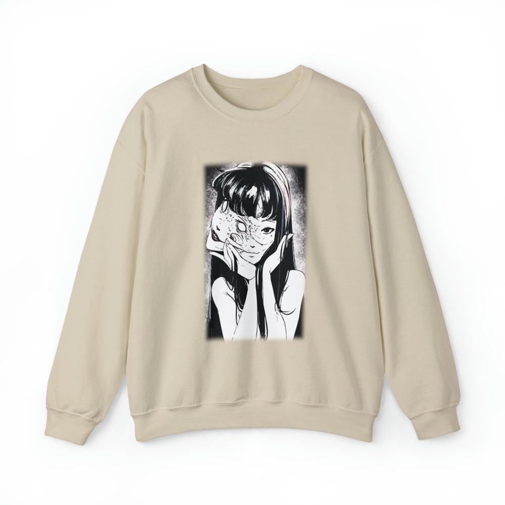 Unisex Horror Manga Sweatshirt: Creepy Gothic Anime Girl - Image 6