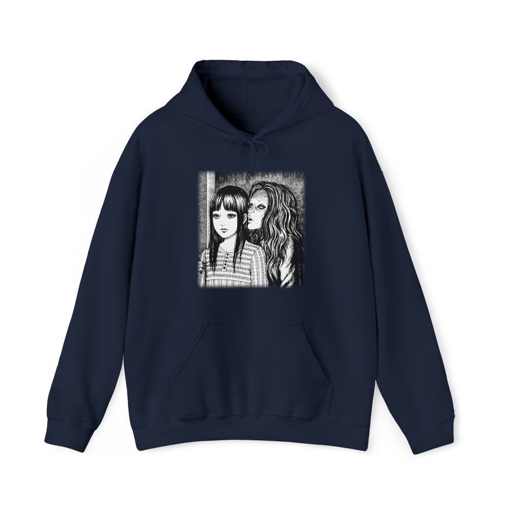 Creepy Manga Girl Hoodie: Gothic Horror Witch - Image 5
