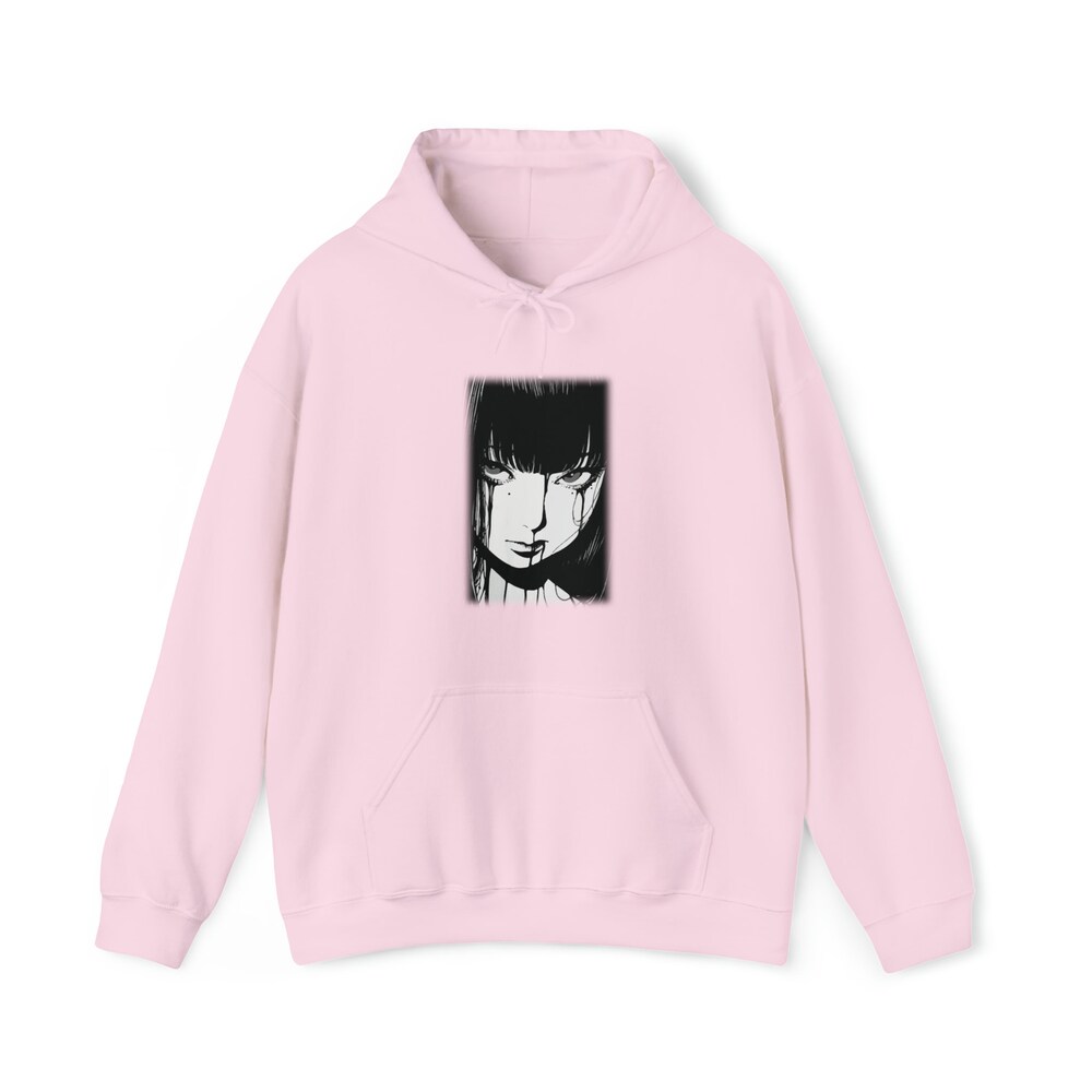 Creepy Manga Girl Hoodie: Unisex Gothic Horror Sweatshirt - Image 5