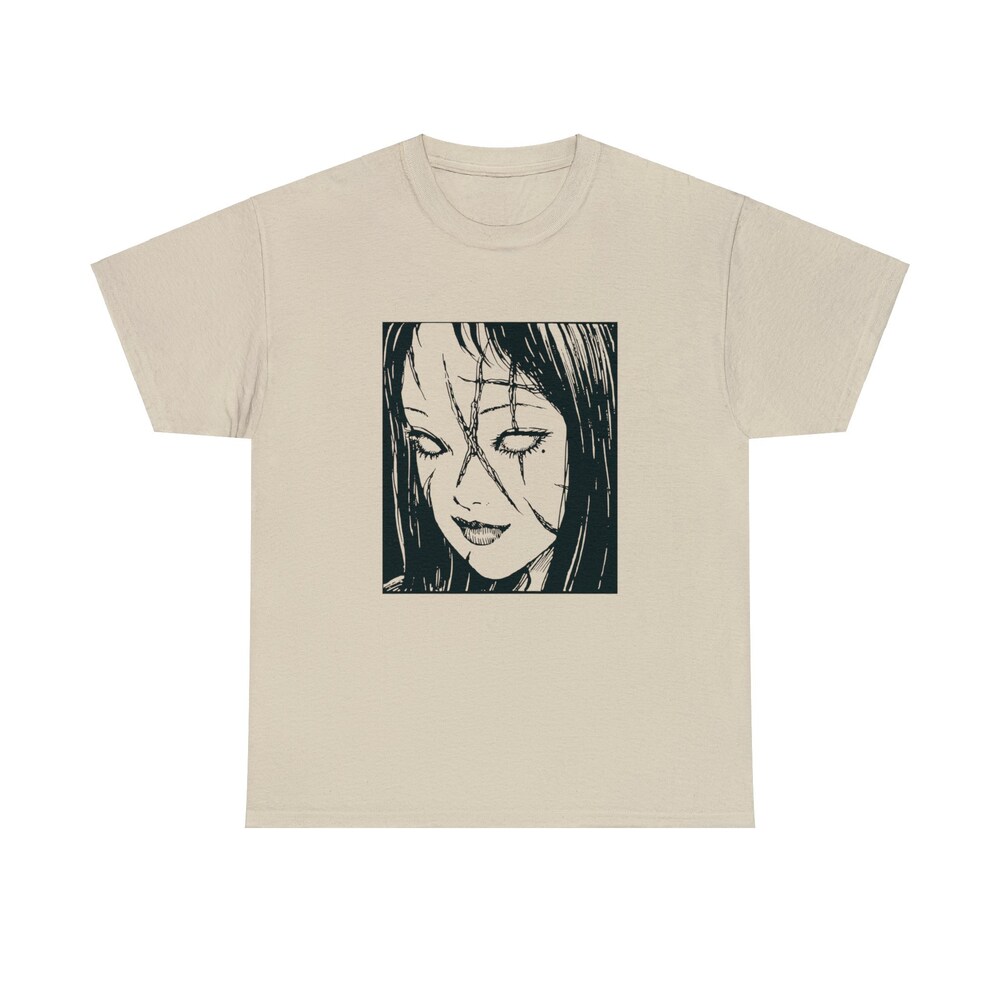 Unisex Horror Manga Creepy Girl T-Shirt