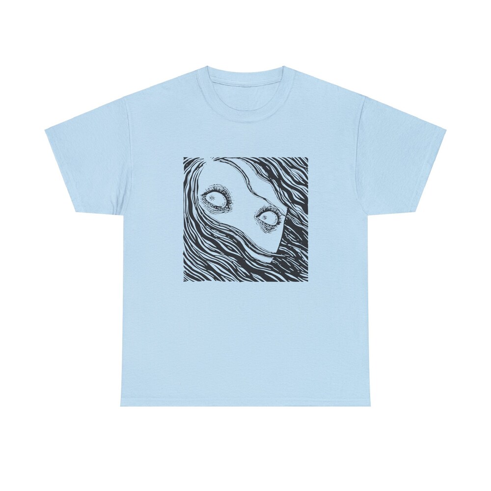 Creepy Girl Shirt, Horror Manga Girl, Horror Manga Girl Shirt - Image 3