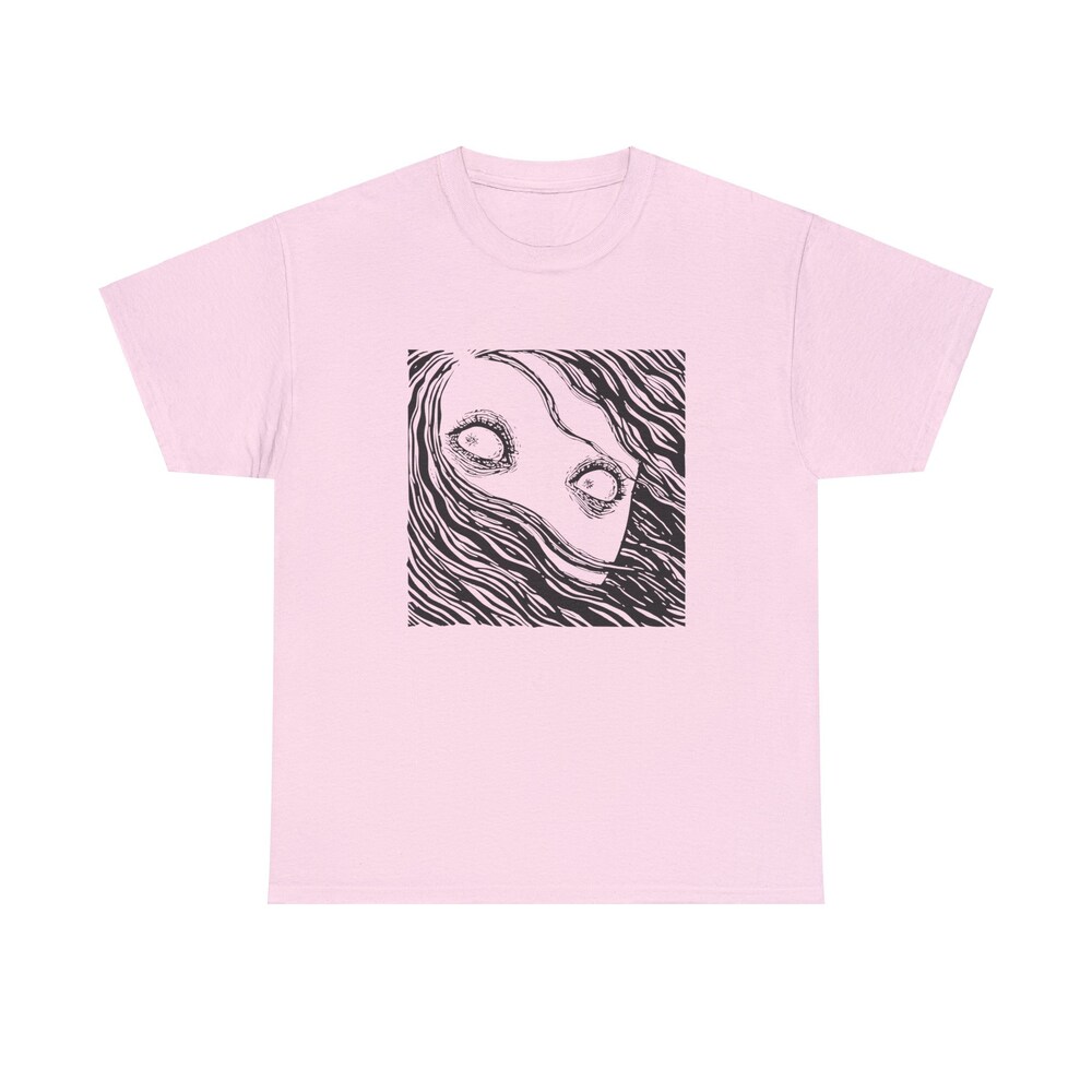 Creepy Girl Shirt, Horror Manga Girl, Horror Manga Girl Shirt - Image 4