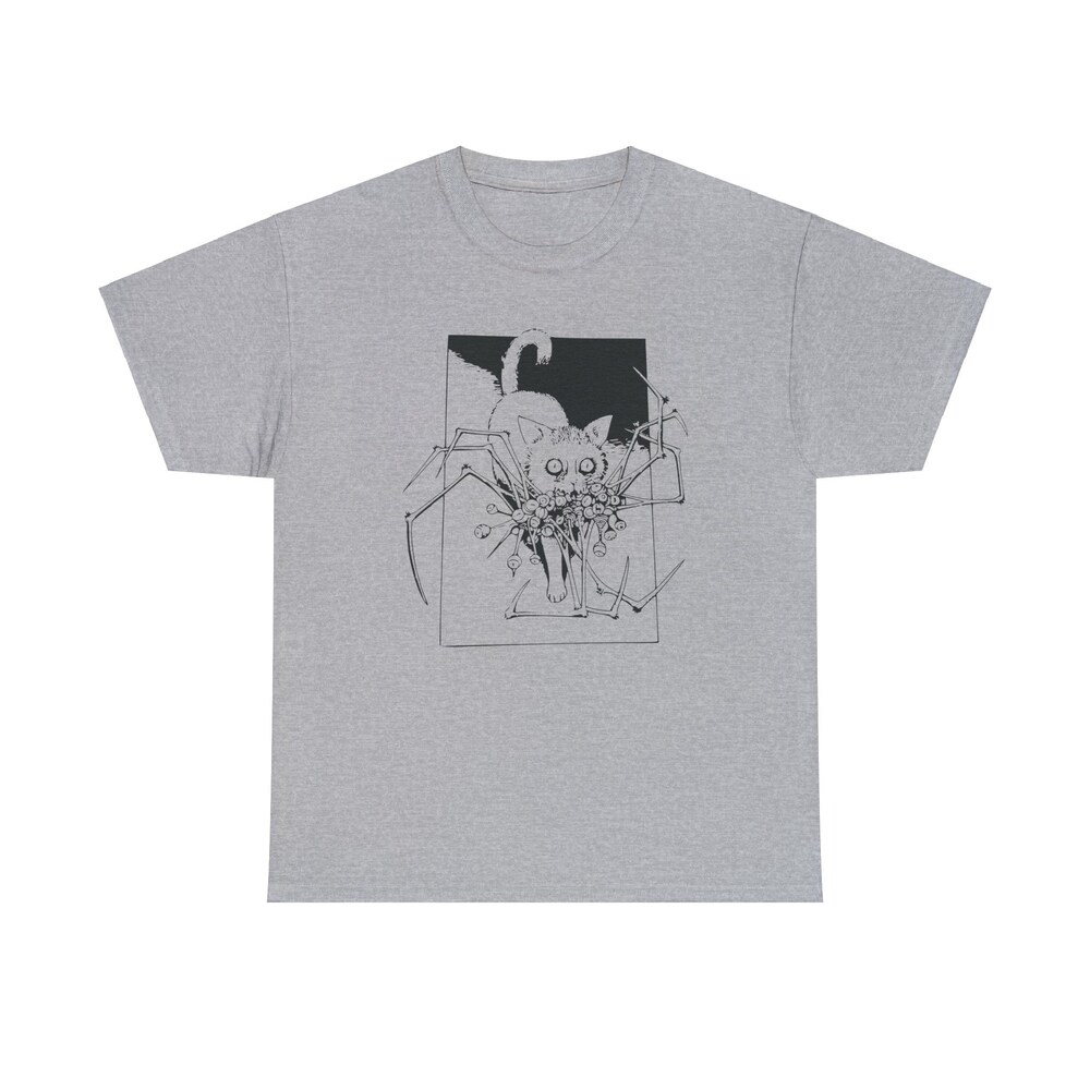 Horror Manga Cat T-Shirt: Gothic Unisex Tee - Image 6