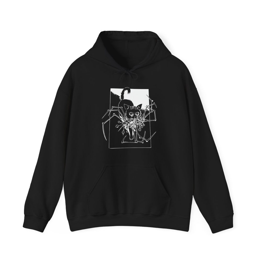 Junji Ito Horror Manga Hoodie: Unisex Gothic Manga Cat Diary - Image 3
