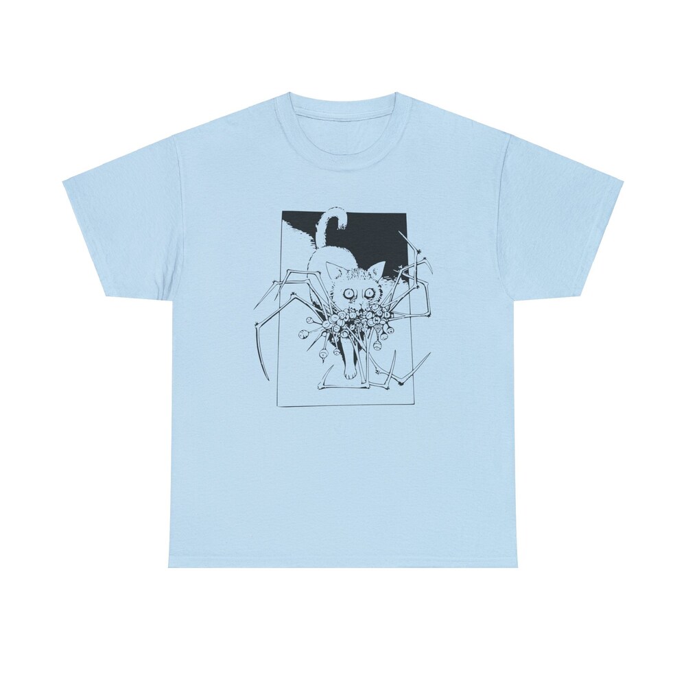 Horror Manga Cat T-Shirt: Gothic Unisex Tee - Image 3