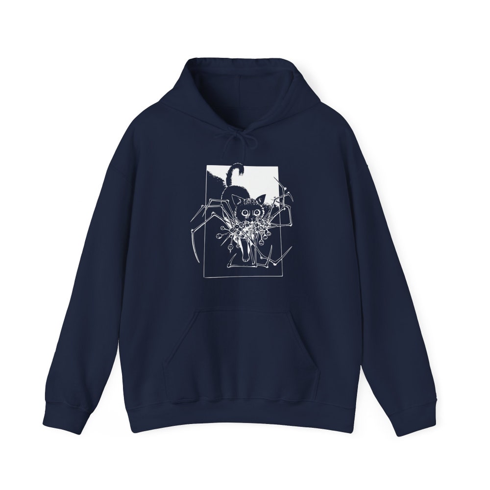 Junji Ito Horror Manga Hoodie: Unisex Gothic Manga Cat Diary - Image 2