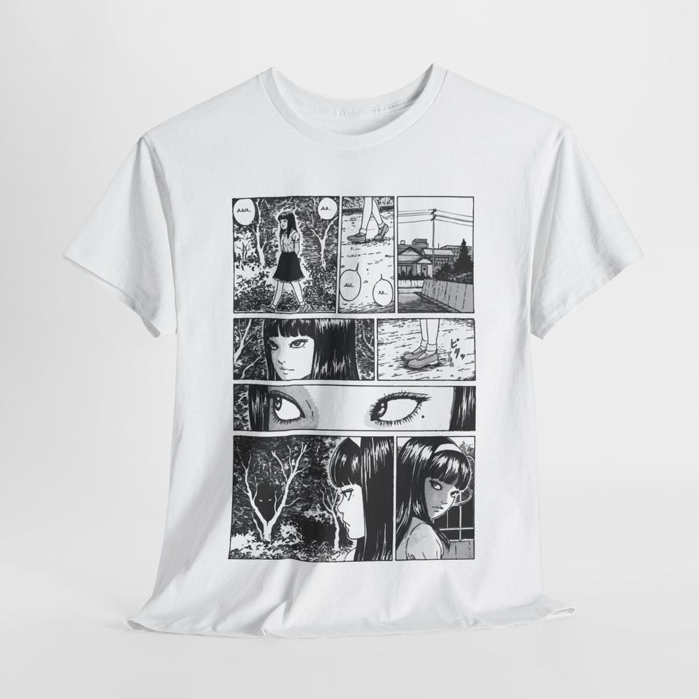 New Junji Ito Uzumaki Horror T-Shirt - Image 2