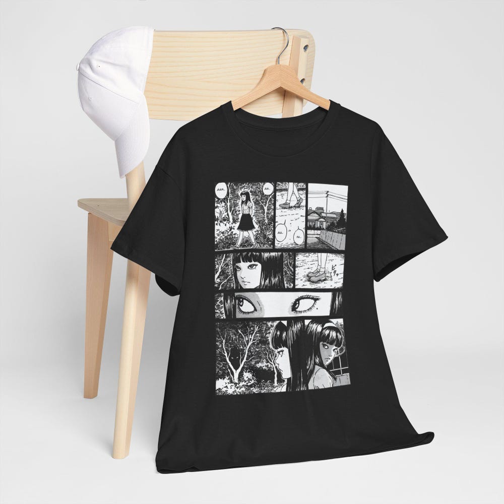 New Junji Ito Uzumaki Horror T-Shirt - Image 5