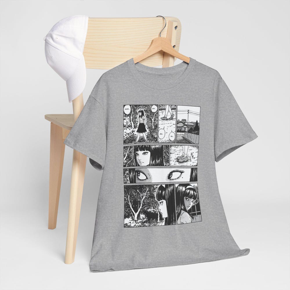 New Junji Ito Uzumaki Horror T-Shirt - Image 7