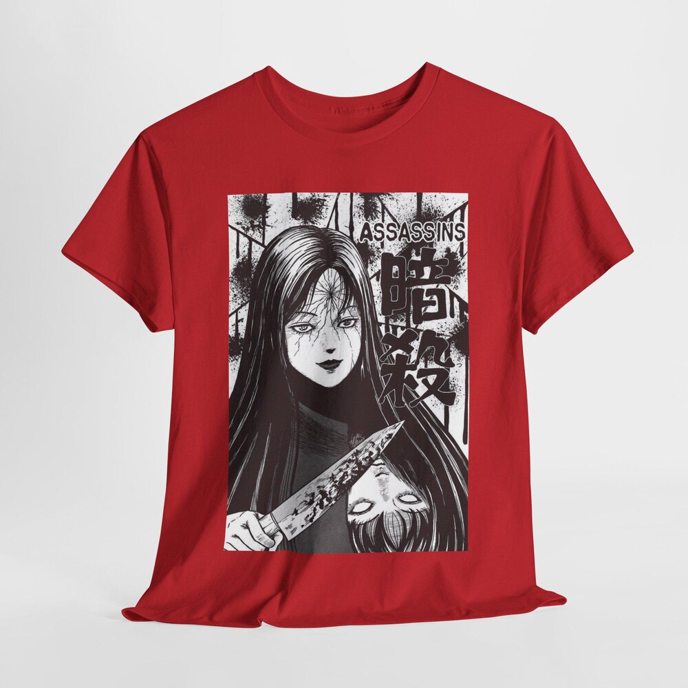 Junji Ito 6 Assassins Horror T-Shirt - Image 3