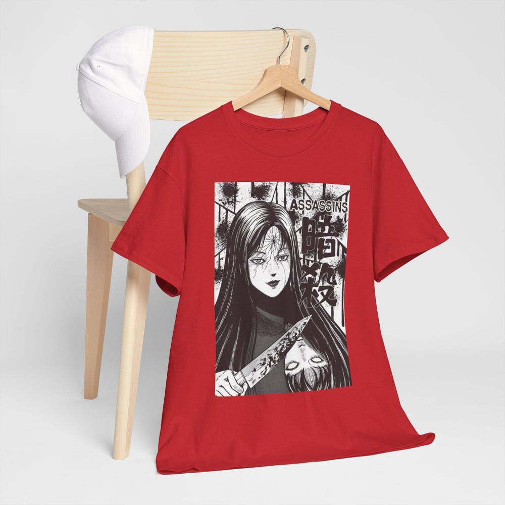 Junji Ito 6 Assassins Horror T-Shirt - Image 6