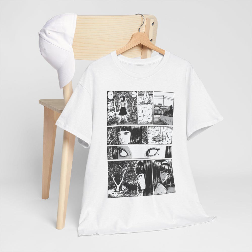 New Junji Ito Uzumaki Horror T-Shirt - Image 6