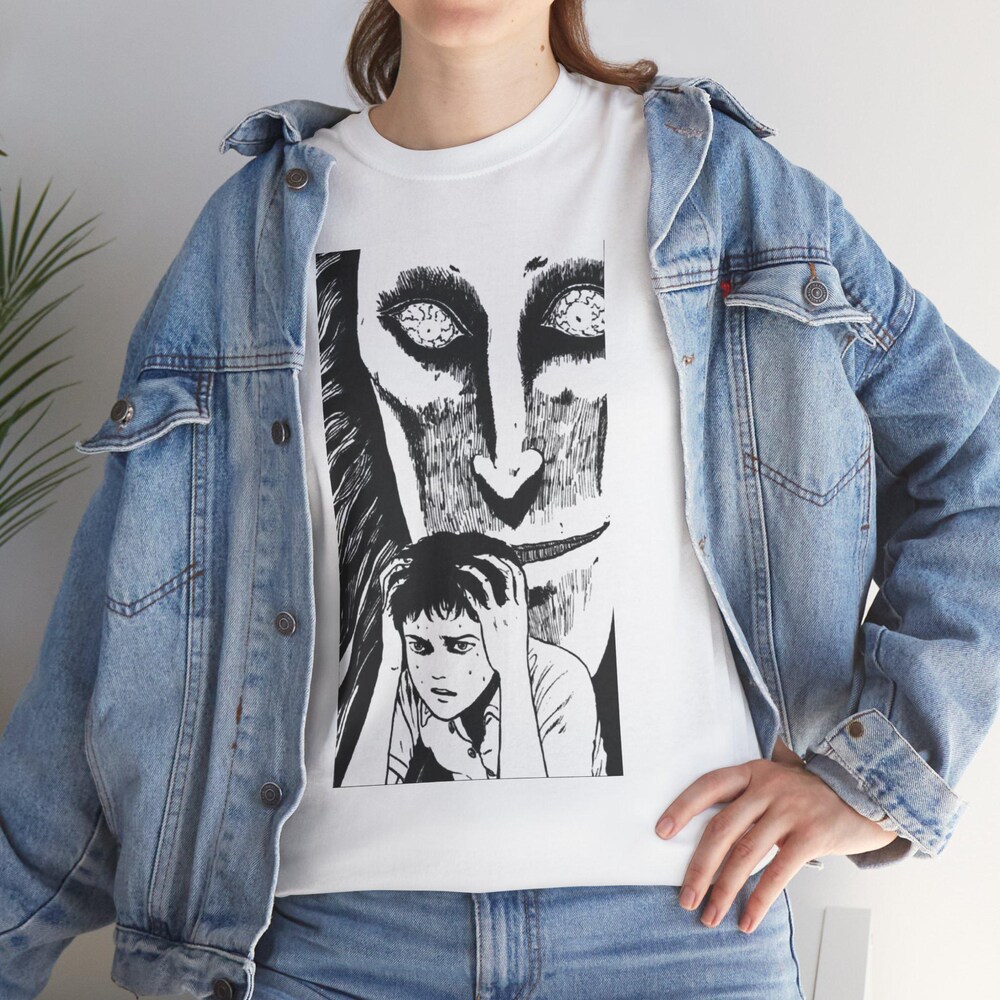 Must Try Junji Ito Uzumaki Horror T-Shirt - Image 7