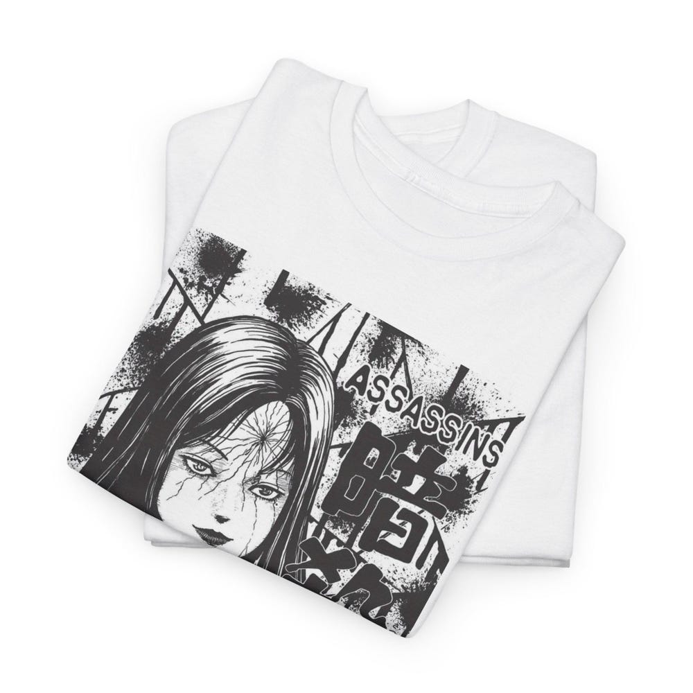 Junji Ito 6 Assassins Horror T-Shirt - Image 7